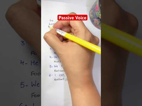 Change Active Voice to Passive Voice