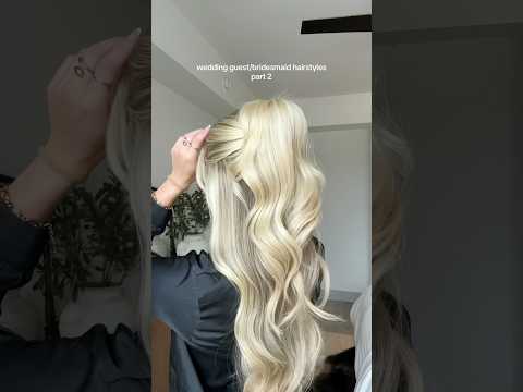 part 2 | wedding guest/bridesmaid hairstyles 🤍 #hairstyle #hairtutorial #hairideas