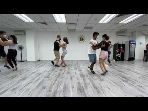 Caliente Dance Studio Singapore Bachata dance class demo to Romeo Santos - Cancioncitas de Amor