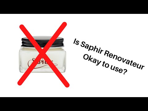 I don't recommend Saphir Renovateur for your shoes, if you are a beginner like me!!