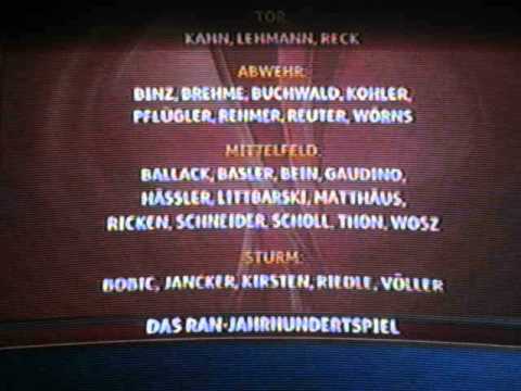 Deutschland - Italien {Das Jahrhundertspiel} Der Deutsche Kader   (5-6 i.E. ) Niederlage