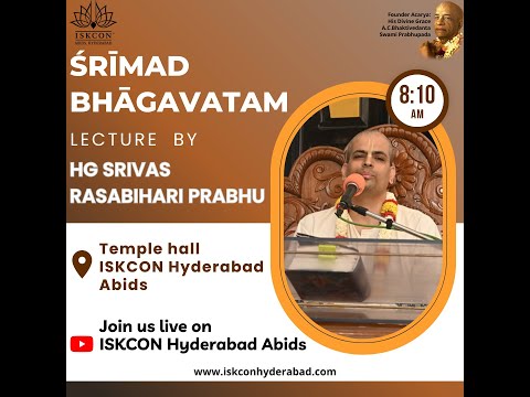 SB Class | SB 4.25.11 | HG Srivas Rasabihari Pr | 28-08-2023 | ISKCON Hyderabad