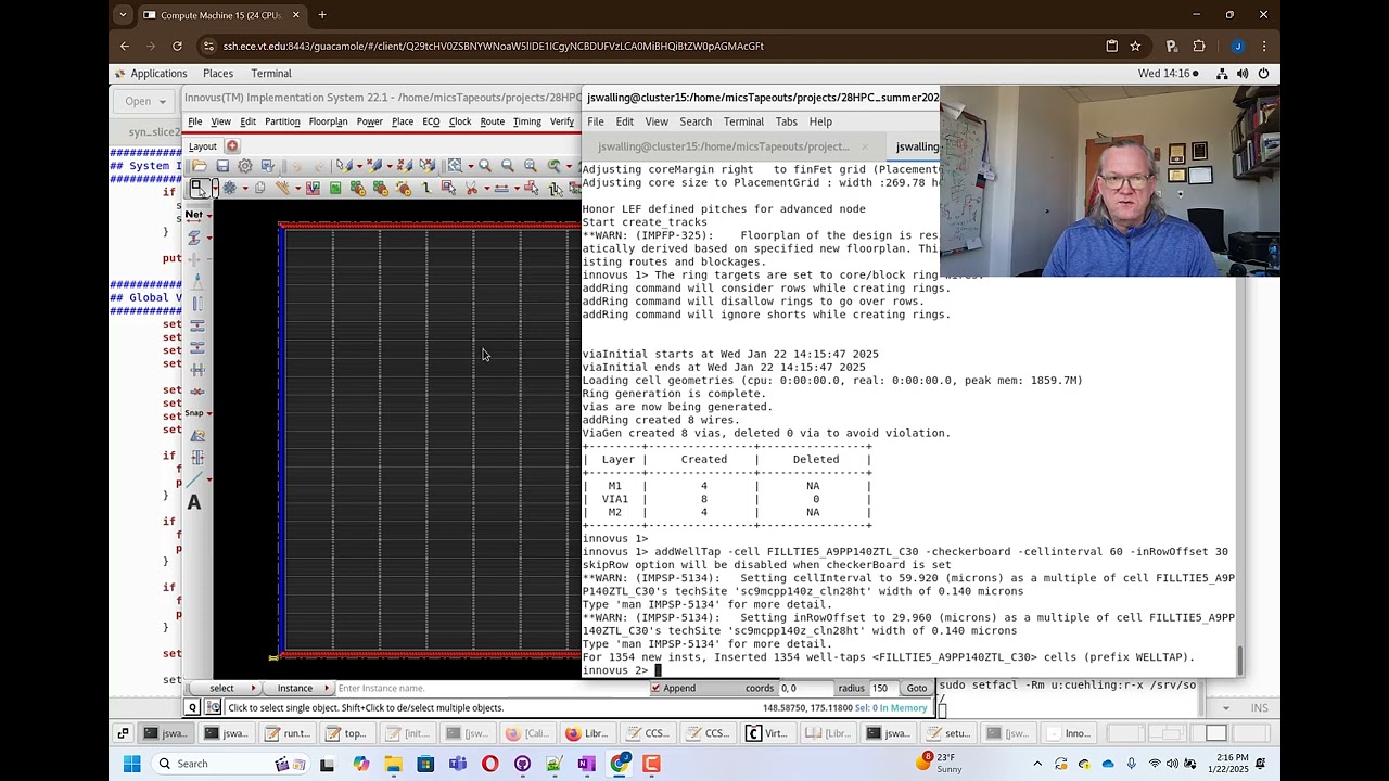 Creating a Floorplan using Innovus Implementation System