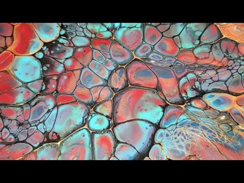 #339 - 8" Bloom -  | Using Up Paint | #Colourare #PrimaryElements #PrizmPour #Sheleeart #Bloom