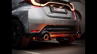 Video: Akrapovic Slip-on Race Line Titan Sportauspuff-Komplettanlage ab OPF Toyota Yaris 1.6l GR Facelift