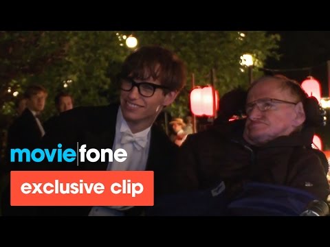 'The Theory of Everything' | Stephen Hawking Visits the Set