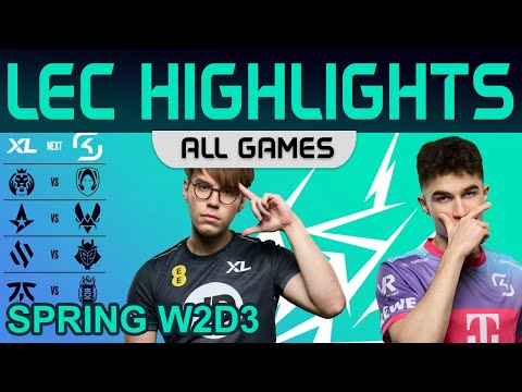 LEC Highlights Week2 Day3 LEC Spring 2023 All Games By Onivia