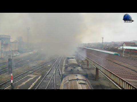 Sulzer Power! DA 62-1095-9 Afuma Grozav/Great Smoking in Gara Oradea Station - 27 January 2015