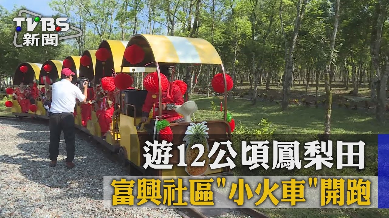 富興社區小火車開跑 遊12公頃鳳梨田