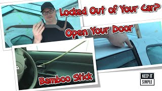 How to unlock a car door without keys. Locked out of your car? Keys locked inside? Easiest way