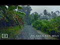 Walking During Heavy Rain In Indian Village ASMR Rain Sound For Sleep And Stress Relief