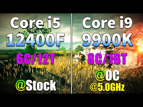 Core i5 12400F @Stock vs Core i9 9900K @OC | PC Gaming Tested