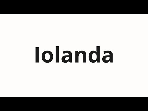 How to pronounce Iolanda | Иоланда (Ioland in Russian)