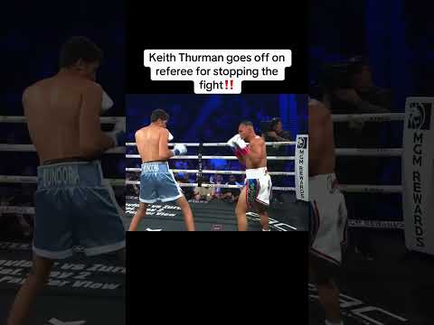 Thurman goes off on referee stopping the fight! #boxing#fundorathurman #boxingnews#toe2toeboxing