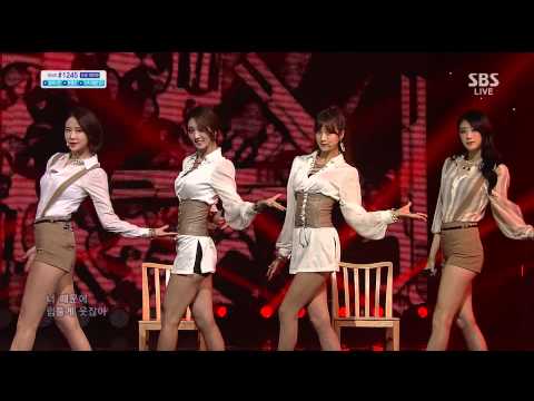 131020 인기가요 나인뮤지스(9Muses, Nine Muses) - Gun