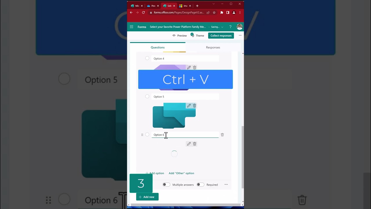 Image as a choice in Microsoft Forms #Shorts