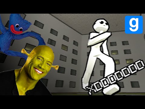 SHREK y HUGGY WUGGY me persiguen en los BACKROOMS XDDD ayuda