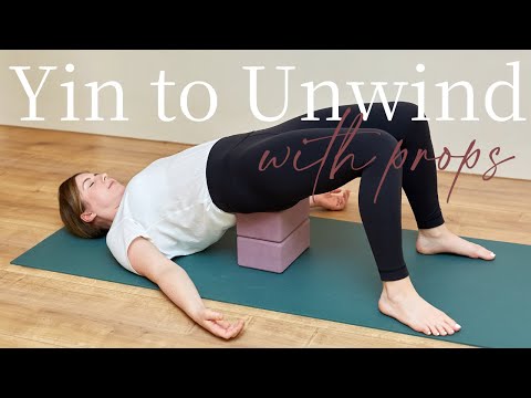 Restful, Relaxing Yin Yoga with Bolster & Blocks | 40-min Yin Yoga Class