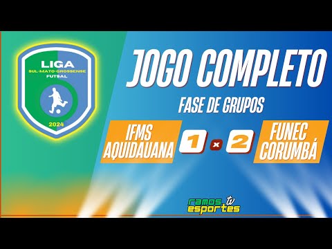 IFMS Aquidauana X FUNEC Corumbá - Liga MS de Futsal Sub 18 (Miranda 2024)
