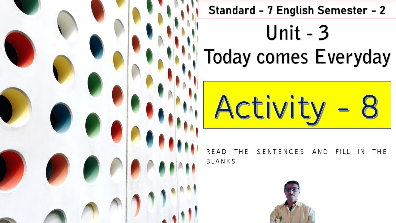Std 7 English sem 2 unit 3 Activity 8