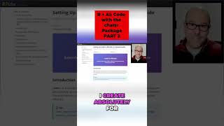 AI Coding: Use ChatR in RStudio (Step-by-Step) #shorts