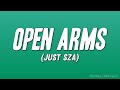SZA Open Arms Just SZA Lyrics