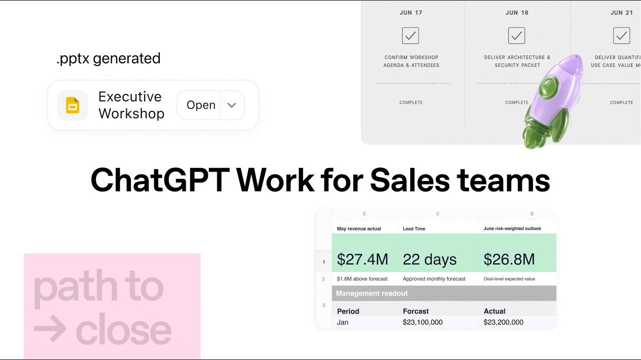 ChatGPT Work for Sales Teams - OpenAI Youtube