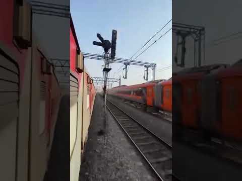 Vande Bharat vs Rajdhani Express Station Skip Showdown || Who Speeds Past Stations Faster?  #train