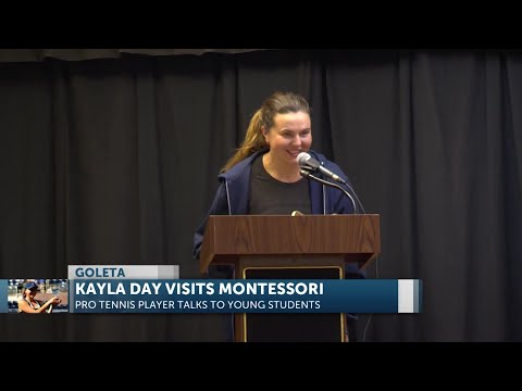 Kayla Day visits her old school and meets current students