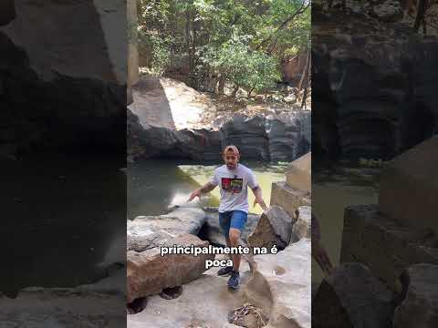 Cachoeira de Missão Velha no Ceará em época de seca