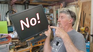 Why you should NOT Scrap out a Modern LCD Flat Screen Monitor for Scrap Metal Value!! Ewaste Recycle