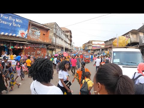 Americans first time walking around Freetown Sierra Leone 🇸🇱