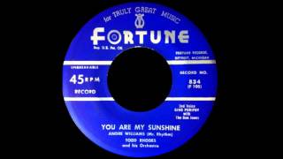 Andre Williams with Tod Rhodes and his Orchestra - You Are My Sunshine