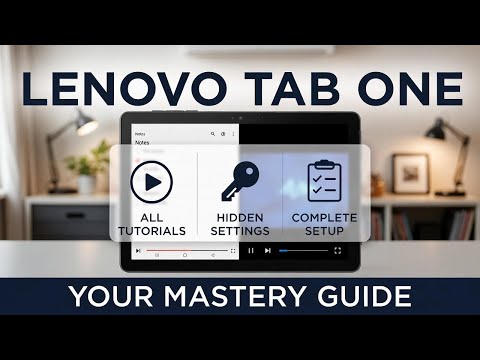 Lenovo Tab One – All Tutorials, Hidden Settings & Complete Setup Guide
