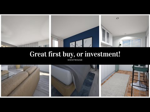 For Sale in Montrouge (Paris Suburb) , a two bedroom apartment with LOTS OF POTENTIAL!