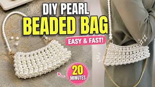 How To Make a Luxury Pearl Beaded Bag at Home ✨ Easy DIY