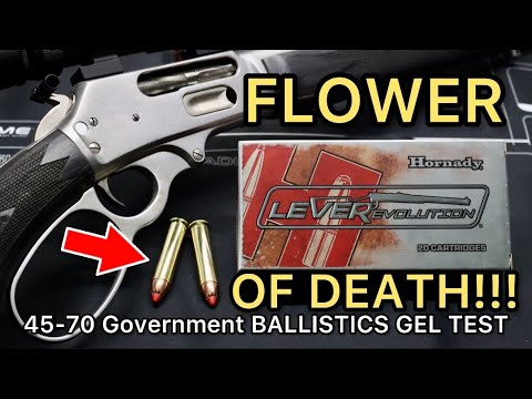 INSANE AMMO!! 45-70 Hornady LeverEvolution 250gr Monoflex Ammo Test