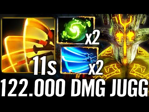 🔥 11SEC Omnislash WTF Juggernaut Refresher — 122.000 DMG Katana 1Solo4 Carry Epic Game Dota 2 Pro