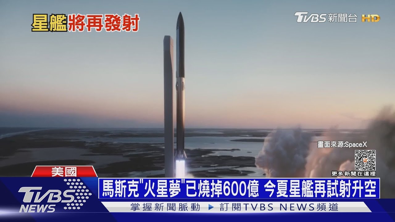 馬斯克「火星夢」已燒掉600億 今夏星艦再試射升空