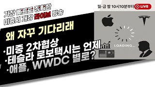[미국개장]   미중 2차협상..반도체 규제 완화? 엔비디아는?｜테슬라,  빠른 반등..로보택시 언제｜애플 WWDC에 실망한 월가   등 📢미국 개장 라이브 (250610)