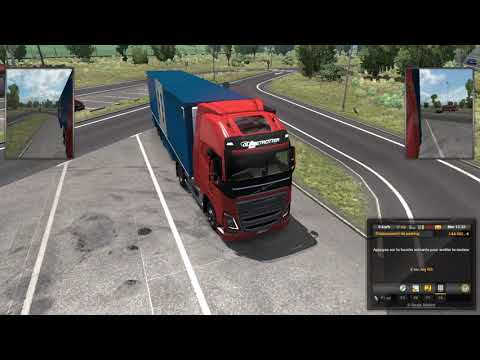 Euro Truck Simulator 2  #4 - PARIS to MILANO with Rain
