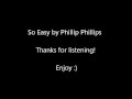 So Easy-Phillip Phillips (Cover by Elizabeth Ariel ...