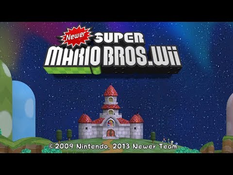 Newer Super Mario Bros  Wii Co-op Walkthrough - Worlds 1-9 (Full Game)