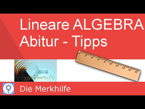 LINEAR ALGEBRA Tips for the MATHS Abitur: Key Topics & General Tips | Algebra 1
