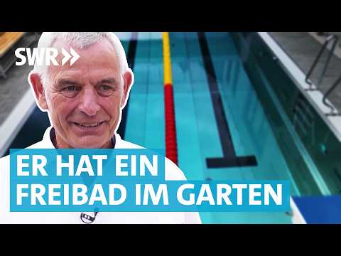 Lebenstraum verwirklicht: Rentner baut Schwimmbad in seinem Garten und alle dürfen schwimmen lernen