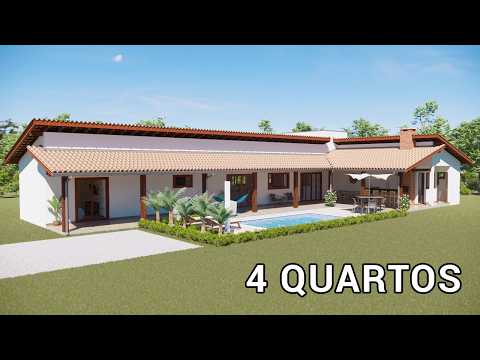 Casa em L com Piscina | P19