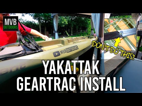 How To Install Kayak YakAttack GearTrac Tracks (Crescent Crew) | Kayak Track Accessories