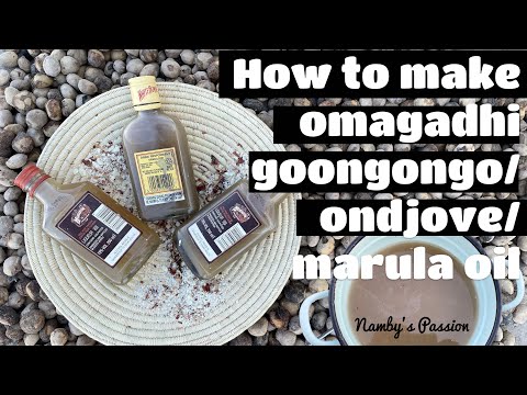 How to make omagadhi goongongo/marula oil/ondjove | Namibian | Oshiwambo.