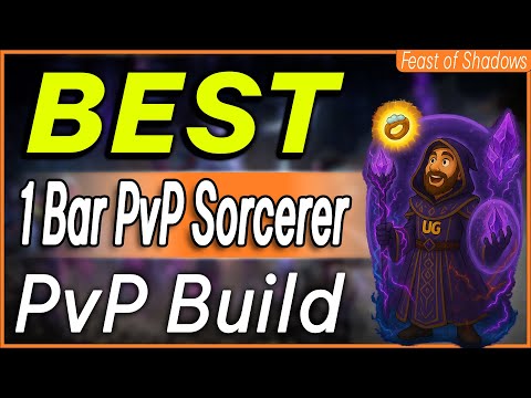 ⚡OVERPOWERED 1 Bar PvP Sorcerer⚡ ESO magicka sorcerer pvp build GAMEPLAY GUIDE - Feast of Shadows