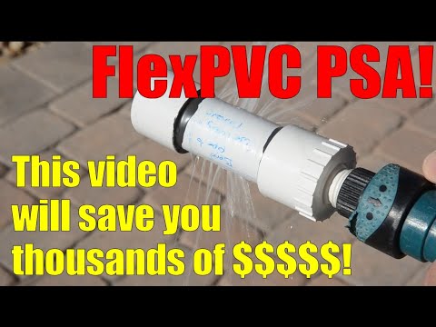FlexPVC demonstrates the failures of the competitors flexible pvc pipe. This vid will save you $$$$.